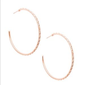 Kendra Scott Val Rose Gold Hoop Earrings